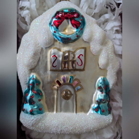 Hallmark blown glass sugarplum cottage - Picture 3 of 5